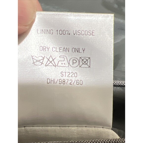 ALEXANDRE London Blazer Jacket Sport Coat Pure New Wool Gray Sz 44 L Saville Row - Picture 10 of 16